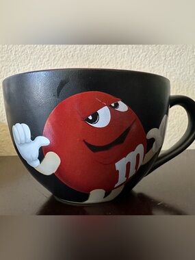 M&M'S Red Character Black Ceramic Mug